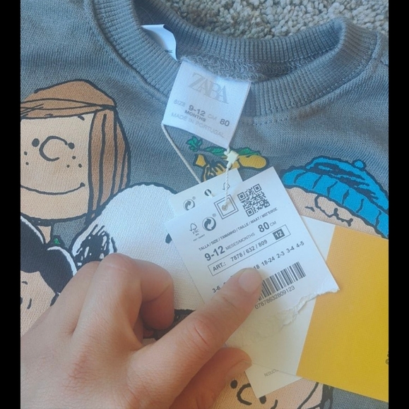 Zara peanuts two pieces set sweeter and pants baby boy - Picture 5 of 5